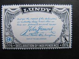 65 Independence USA US America  Molly Pitcher Gun 1776  Lundy Monnaie Puffin Macareux Moine Atlantique Ile Britanique - Autres & Non Classés