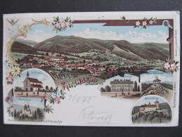 AK KIRCHBERG Am Wechsel B.Neunkirchen Litho 1898  //  D*8178 - Neunkirchen