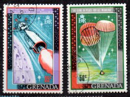 Grenade ; Grenada ; 1969 ;n° Y: 316/317 ;ob. ;" Conquete De La Lune " ;cote Y :1.20 E - Granada (...-1974)