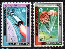 Grenade ; Grenada ; 1969 ;n° Y: 316/317 ;ob. ;" Conquete De La Lune " ;cote Y :1.20 E - Grenada (...-1974)