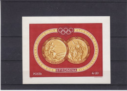 Jeux Olympiques - 1960 - Médailles  - Roumanie -  - Yvert Bloc 51 ** - MNH - NON Dentelé - Neufs