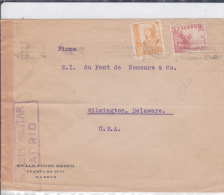 ESPAGNE - 1940 - ENVELOPPE De MADRID Avec CENSURE Pour WILMINGTON (USA) - Storia Postale