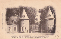 St. Maria Leerne. - Zeer Mooie Kaart Van De Ingang Van ´t Park Van ´T Kasteel Van Oydonck; 1901 - Deinze