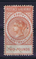 South Australia: 1887, Mi 60 , SG 200  , Cat Value UKP 2750, Used, Fold At Left Bottom Corner - Gebraucht