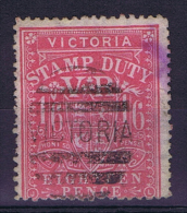 Australia Victoria : 1879 Mi 18, Used Stamp Duty - Usados