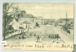 TERNEUZEN * KANAALZICHT OOSTZIJDE * AK * MOLEN * CPA (2153) GELOPEN IN 1902 VAN TERNEUZEN NAAR VALKENBURG * NVPH Nr 55 - Terneuzen