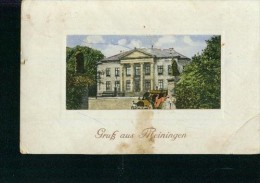 Litho Gruss Aus Meiningen Automobil Gebäude 29.9.19xx - Meiningen