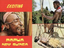 (987) Papua New Guinea - Hunters Men - Papua Nuova Guinea