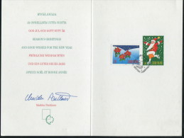 1995 Finland Official Post Office Christmas Santa Card - Covers & Documents