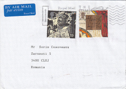 KNIGHT, STAMPS ON AIRMAIL COVER, 2000, UK - Covers & Documents