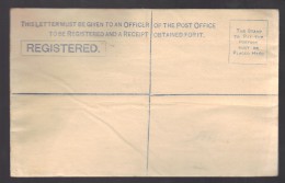 CHYPRE Entier Postal 2 P Bleu Foncé Pour Recommandé - Zypern (...-1960)
