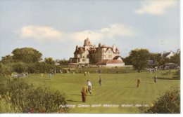 CP -  PHOTO - PUTTING GREEN AND MARINE HOTEL - NAIRN - M. L. - - Nairnshire