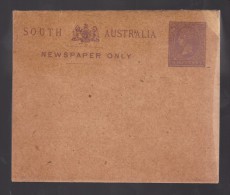 AUSTRALIE Du SUD Entier Postal Pour Journaux  P Brun Lilas - Lettres & Documents