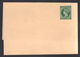 JAMAIQUE Entier Postal Enveloppe  P Vert - Jamaïque (...-1961)