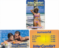 3 Cartes Sratch & Phone Intercomfort Used Rare ! - [2] Prepaid & Refill Cards