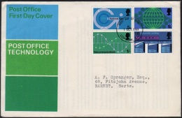 GB 1969-0011, Post Office Technology 1969 FDC, London Postmark - 1952-1971 Em. Prédécimales