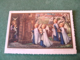 BC5-2-102 Souvenir Baptême Naissance Doop Geboorte Marie France VanOycke Charleroi 1951 Ange - Birth & Baptism