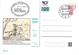 Czech Republic 2000 - Philatelic Exhibition WIPA In Austria, Special Postal Stationery With Spec. Postmark - Postkaarten