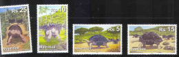 Mauritius - Set Of 4 Stamps, MNH - Tortues
