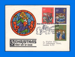 GB 1970-0009, Christmas FDC, Llandeilo - Cams SHS - 1952-1971 Em. Prédécimales