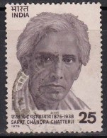 India  Used 1976, Sarat Chandra Chatterji, Novelist, Writer.    ( Sample Image) - Usati