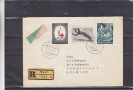 Croix Rouge - Autriche - Lettre Recommandée De 1964 - Jeux Olympiques - Ski - Noël -religieux - Briefe U. Dokumente