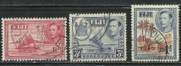 FIJI FIDSCHI 3 Old Stamps O - Fidji (...-1970)