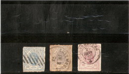 LUXEMBOURG   N °6/17/ 38  OBLITERE 1859  /65/74/ - ...-1852 Prephilately