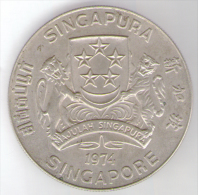 SINGAPORE 10 DOLLARS 1974 AG - Singapore