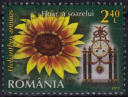 2013 Romania - CLOCK / SUNFLOWER - USED - Horlogerie