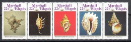 MARSHALL - Belle Série Neuve De 1986 N°119 à 123 - Coquillages - Marshallinseln