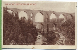 Vogtl. Schweiz-Elstertalbrücke Mit Zug Um 1900/1910, Verlag: Otto Paul, Falkenstein, Postkarte,  Unbenutzte Karte , - Vogtland