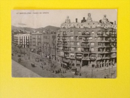 BARCELONA PASEO DE GRACIA DEL 1913 D'EPOCA VIAGGIATA BUONE CONDIZIONI - Barcelona