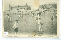 VLISSINGEN * STRAND MET BADHOTEL* ANSICHTKAART * CPA (2187) GELOPEN IN 1903 Naar BRUXELLES - Vlissingen