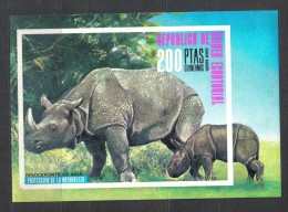 ANT1 - GUINEA EQUATORIALE , Il Rinoceronte Asiatico *** MNH. - Rhinocéros