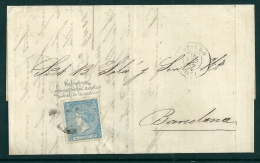 Spain 1866 Barcelona EDIFIL 81 - Storia Postale