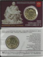 VATICANO COIN CARD NUM 4 LA PIEDAD DE MIGUEL ANGEL 2013 - Vaticano