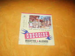 BUVARD BISCOTTES ALLEGEES GREGOIRE / LES HOSPICES DE BEAUNE (COTE D'OR). - Biscottes