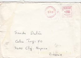 FRENCH POSTMARK, MIHAI VITEAZU POSTMARK ON COVER, SENT TO ROMANIA, 1981, FRANCE - Lettres & Documents