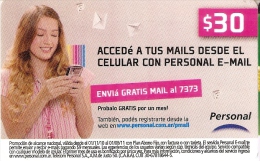 TARJETA DE ARGENTINA DE ACCEDE A TUS EMAILS $30  (PERSONAL) - Argentina