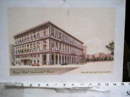 ROMA NUOVA STAZIONE GRAND HOTEL CONTINENTAL ILLUSTRATA   VB1960 EF118 - Stadien & Sportanlagen