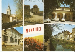 CP  01  MONTLUEL    N.50564    Multivues  ( Poste  ,église ...... ) - Montluel