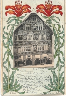 Schaffhausen - Haus Zum Ritter Mit Hübschen Lilien               1905 - Andere & Zonder Classificatie