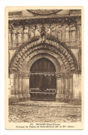 Cp, 79, Thouars, Portique De L'Eglise De St-Médard - Thouars