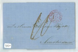 BRIEFOMSLAG Uit 1868 * Gelopen Van 's-GRAVENHAGE Naar AMSTERDAM (7670) - Covers & Documents