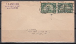 United States  Huguenot Walloon  1 Cent Pair On Cover    Lot 592 - Postal History