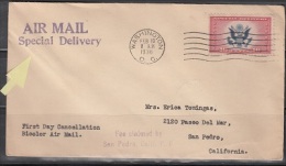 United States  Fdc  Scott No. CE2  Light Wrinkeling    Lot 594 - Postal History