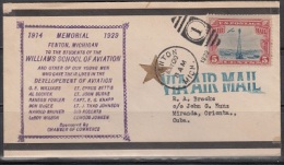 United States  Nice  Interesting Airmail History Cover-slit Open At Top    Lot 598 - Marcophilie