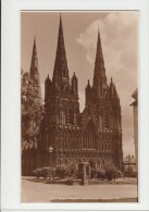 Lichfield Cathedral The West Front United Kingdom Old PC - Other & Unclassified