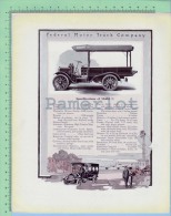 1911 FEderal Motor Truck Compagny And Specification And Company Description Detroit Michigan USA - Camion